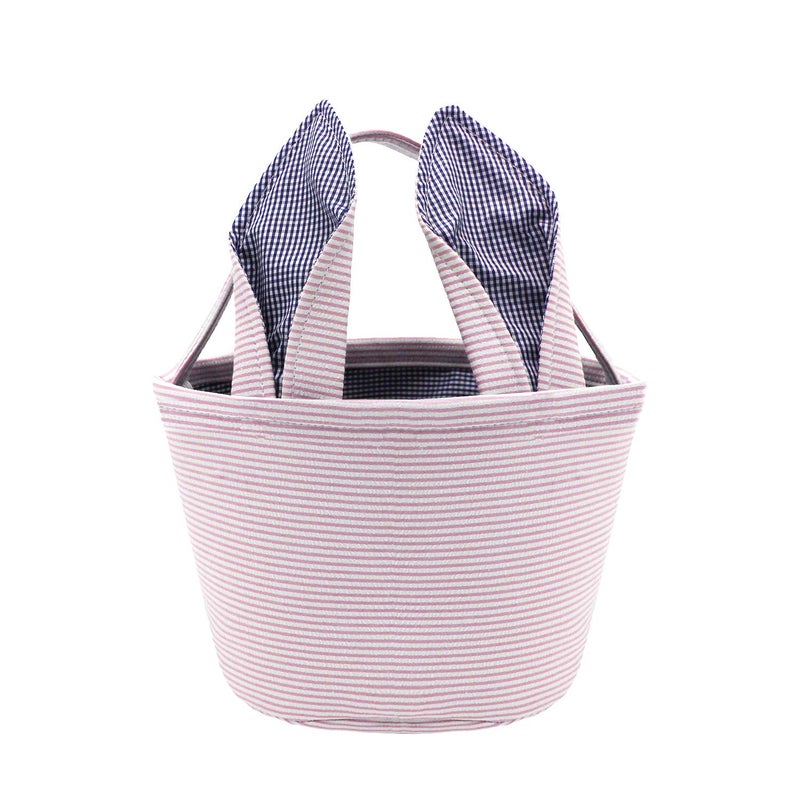 2FY2SW Lxitol Easter Baskets Easter Bunny Ears Bags - Easter Egg Bunny Bucket for Kids (Pink) - Image 1